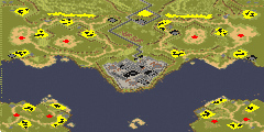 Canaveral Cape (2-8) - Red Alert 2 Map Preview Image